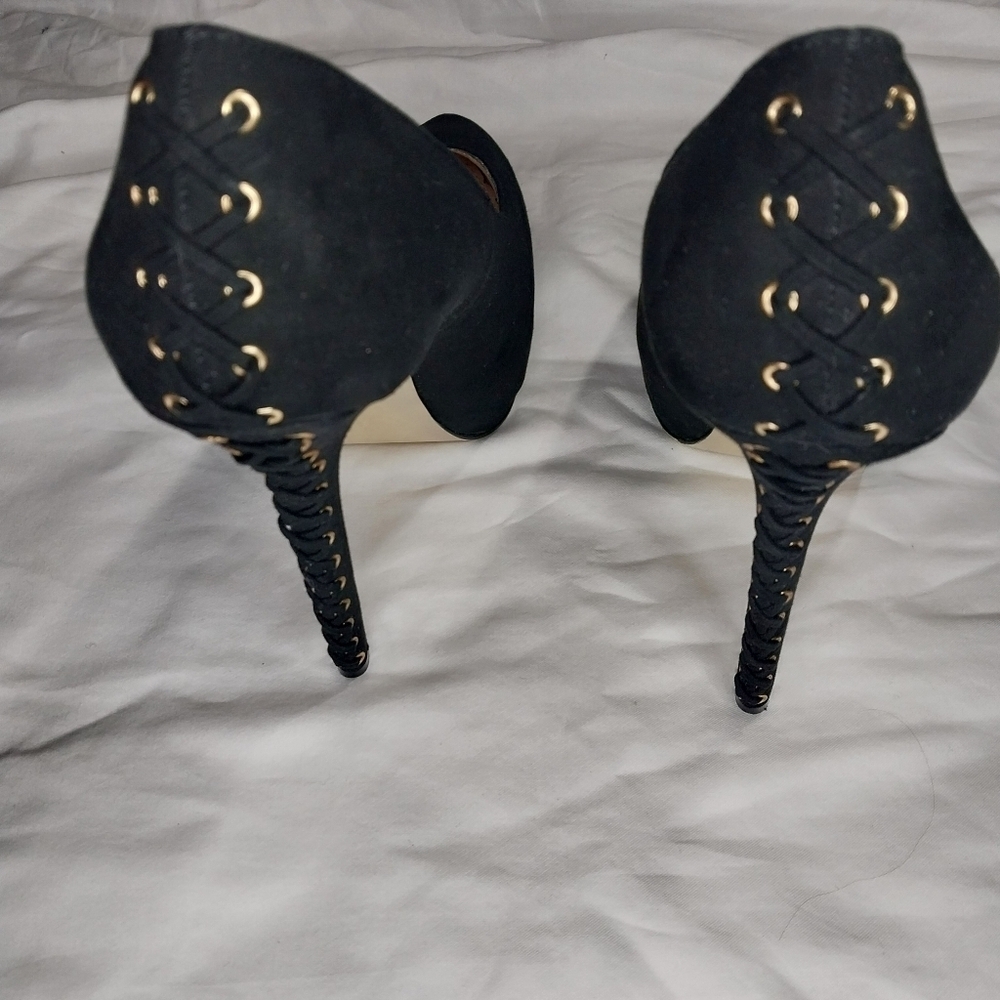 ShoeMint Lydia Black Women's Pumps Size 10.5 - Picture 6 of 12